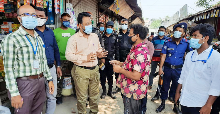 ঝিনাইদহে লকডাউনে ১৬ লাখ টাকা জরিমানা আদায়