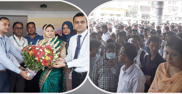 হবিগঞ্জে প্রাণের চাকরি মেলা শুরু, প্রার্থীদের ভিড়