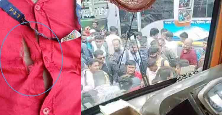 বাস ভাড়া বেশি নেওয়ার প্রতিবাদ করায় সাংবাদিকের ওপর হামলা