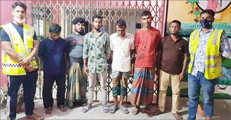 শার্শায় ৬ জুয়াড়ি গ্রেফতার
