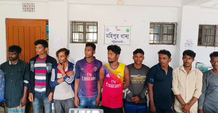 জেলে পেশার আড়ালে জাল চুরি করতেন ১২ রোহিঙ্গা