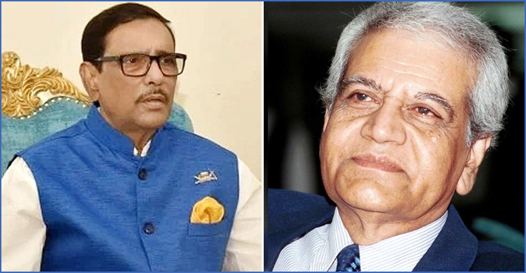 তোয়াব খানের মৃত্যুতে ওবায়দুল কাদেরের শোক