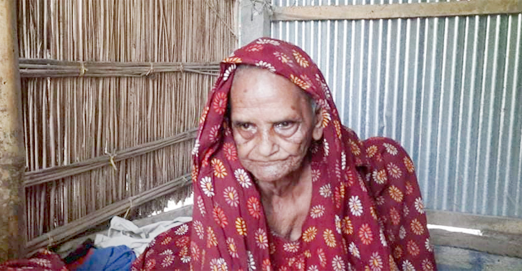 ঘর নেই, সরকারি সাহায্যও পান না খাতুন নেছা