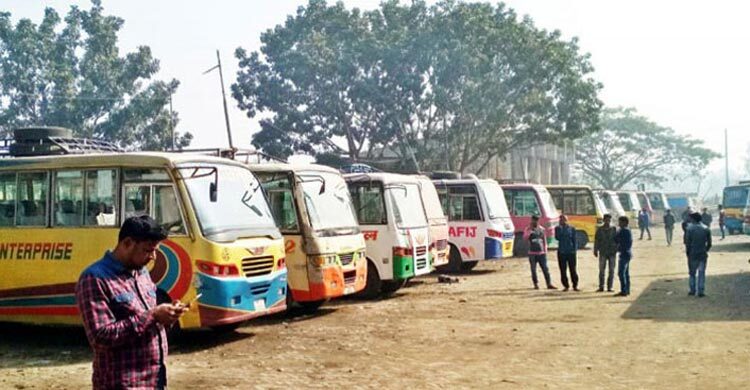 ভোর থেকে পাবনায় অনির্দিষ্টকালের পরিবহন ধর্মঘট