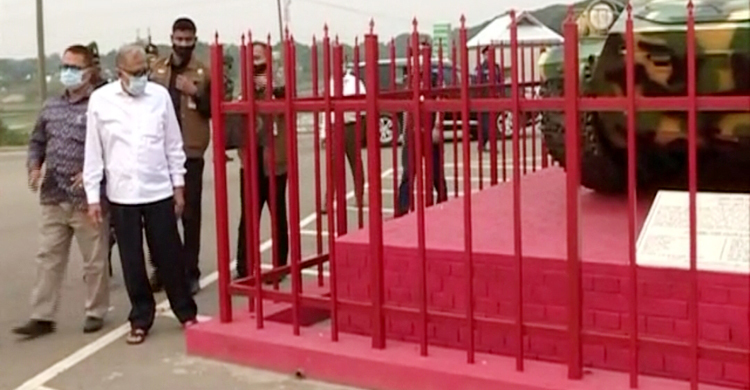 অলওয়েদার সড়কে ইটনা গেলেন রাষ্ট্রপতি