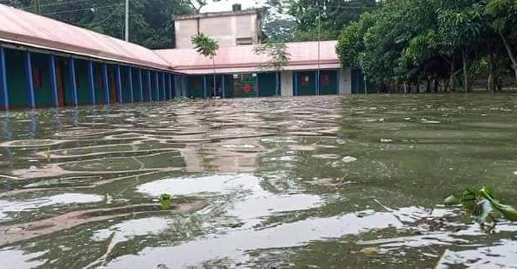 নদীর পানি বেড়ে কিশোরগঞ্জের ৪০ গ্রাম প্লাবিত