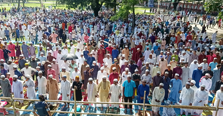 ৪ স্তরের নিরাপত্তায় শোলাকিয়ায় হলো ঈদের জামাত