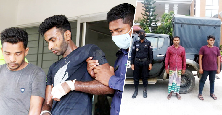 রাজাপুরে পুলিশকে কুপিয়ে জখম, গ্রেফতার ৪