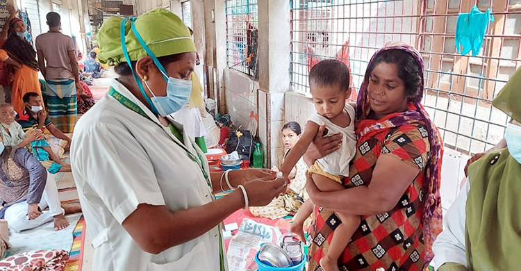 কুষ্টিয়া হাসপাতালে ২৮ শয্যার শিশু ওয়ার্ডে ভর্তি ২০৬ শিশু