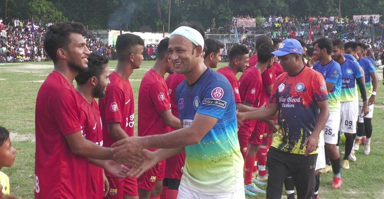 দুই গোলে প্রীতি ম্যাচ হারলো ব্যারিস্টার সুমনের একাডেমি
