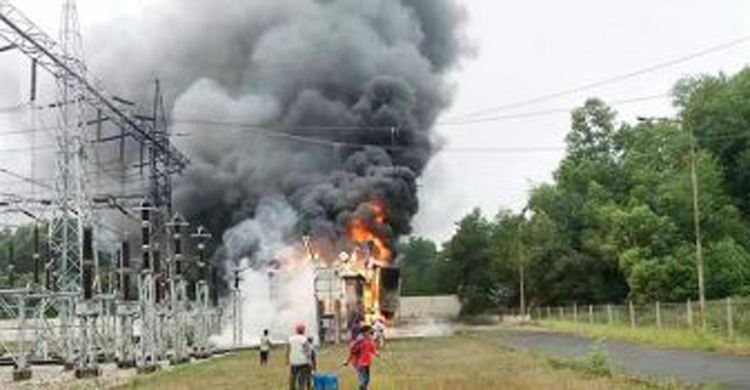 কিশোরগঞ্জে বিদ্যুৎ উপকেন্দ্রে আগুন