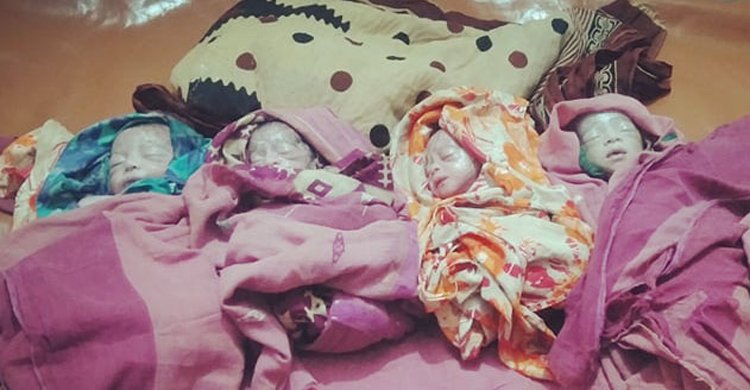 একসঙ্গে চার কন্যা সন্তানের জন্ম
