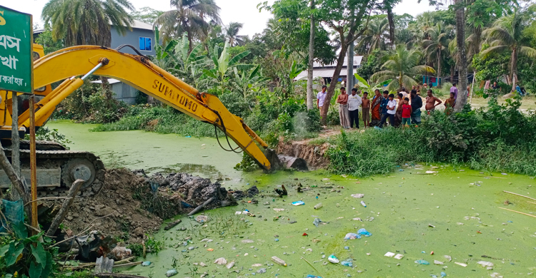 তিন যুগ পর অবৈধ বাঁধ অপসারণ, জলাবদ্ধতামুক্ত শত পরিবার