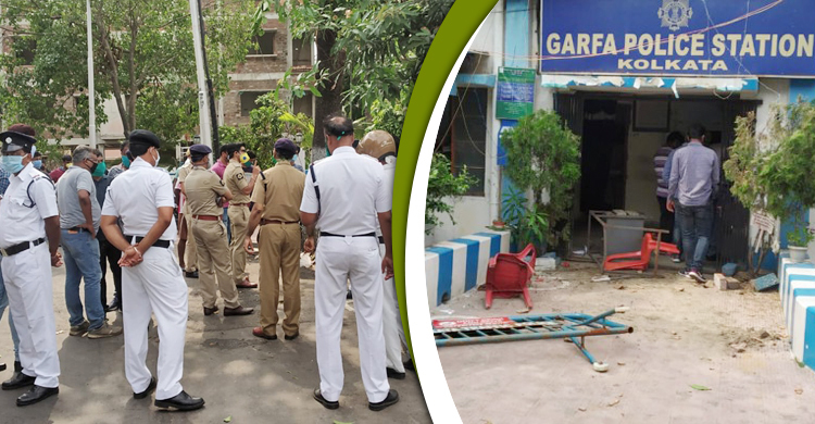 করোনা উপসর্গে কনস্টেবলের মৃত্যু, কলকাতায় পুলিশ বিক্ষোভ-ভাঙচুর