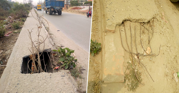 ফুটপাত নিয়ে দুর্ভোগে পথচারীরা