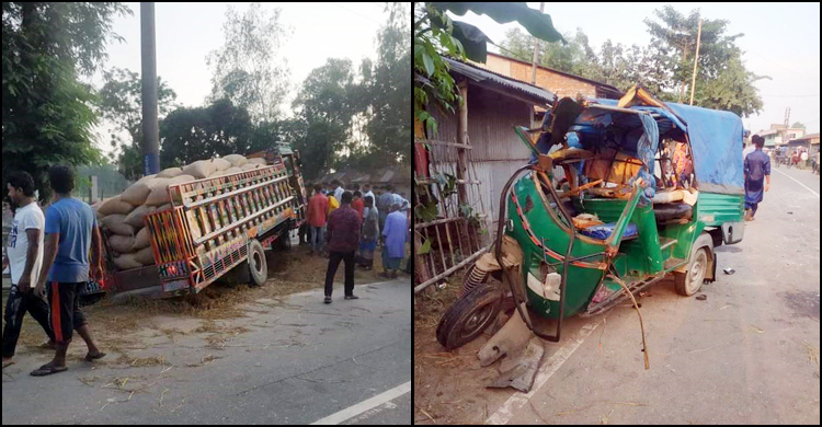 ঠাকুরগাঁওয়ে সড়কে প্রাণ গেল দুই যুবকের