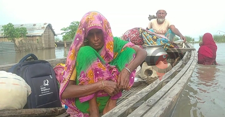 ৭ দিন ধরে নৌকায় মানবেতর জীবন জালাল-মহিরন দম্পতির