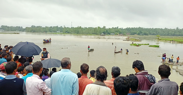 লালমনিরহাটে এক রাতেই কমে গেলো তিস্তার পানি