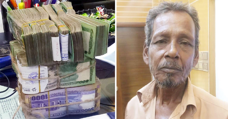 ব্যবসায়ীর ফেলে যাওয়া ২০ লাখ টাকা ফেরত দিলেন রিকশাচালক