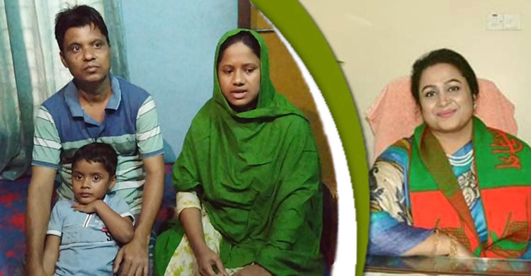 সেই পরিবারের পাশে দাঁড়ালেন শামীম ওসমানের স্ত্রী