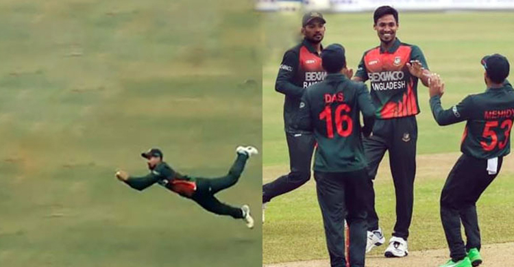 উড়ন্ত লিটনের দুরন্ত ক্যাচ