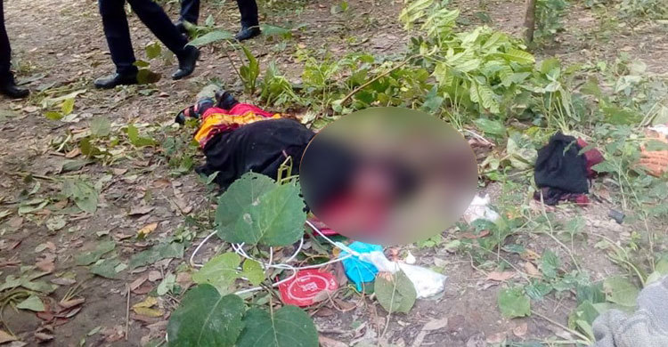 বাড়ির পাশের বাগানে মিলল গৃহবধূর লাশ, স্বামী পলাতক