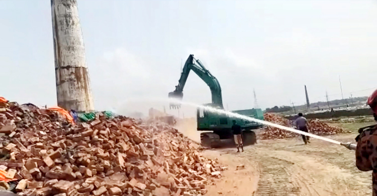 মাদারীপুরে অনুমোদন না থাকায় ৯ ইটভাটাকে জরিমানা