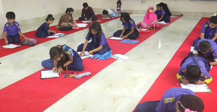 শহীদ দিবসে মাদারীপুরে চিত্রাঙ্কন প্রতিযোগিতা