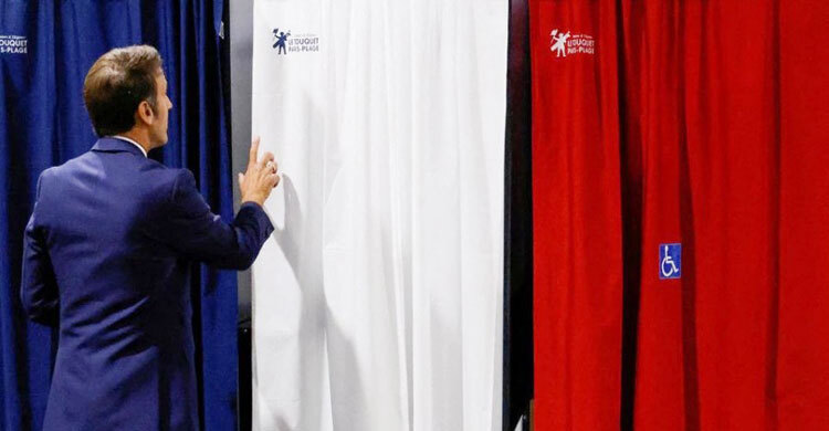Macron faces tough battle for control of parliament as France votes