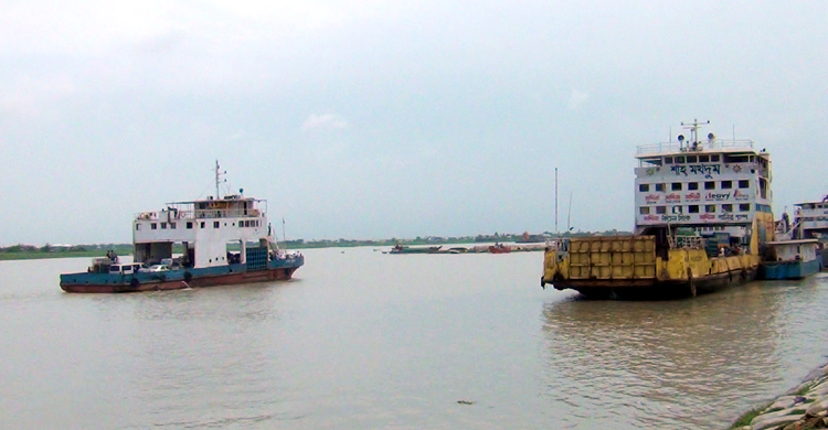 কাঁঠালবাড়ী-শিমুলিয়া রুটে ফেরি চলাচল শুরু