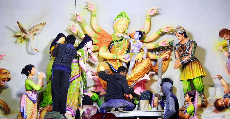 এবার মাগুরার কাত্যায়নী পূজায় জৌলুস নেই