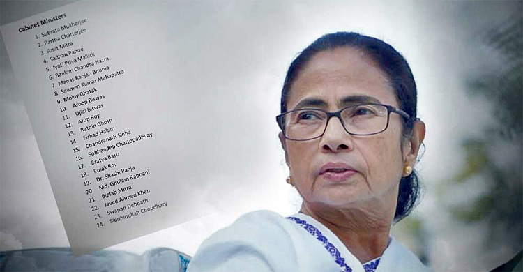 মমতার মন্ত্রিসভায় নতুন মুখ ১৭, শপথ সোমবার