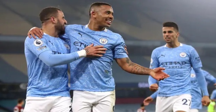 Jesus, Mahrez help Man City to seal 21st consecutive win