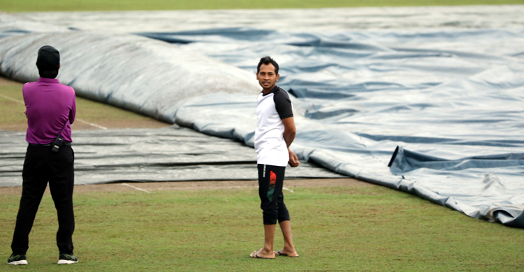 বৃষ্টির পর খেলা শুরু ৫টা ২০ মিনিটে, ম্যাচ হবে ৪১ ওভারের