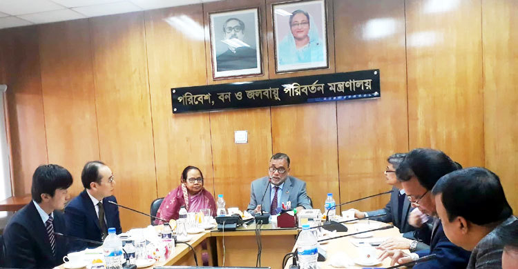 পরিবেশমন্ত্রীর সাথে জাইকার চিফ রিপ্রেজেন্টেটিভের দ্বিপাক্ষিক সভা