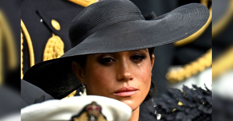 রানি এলিজাবেথের শেষকৃত্যে মেগানের চোখে জল