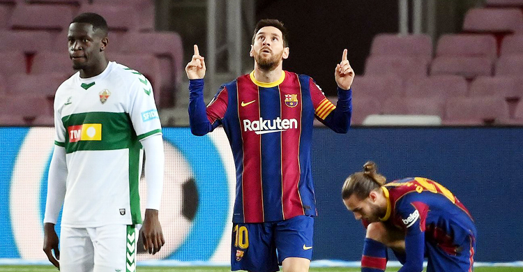 স্বরূপে মেসি, সহজেই জিতল বার্সা