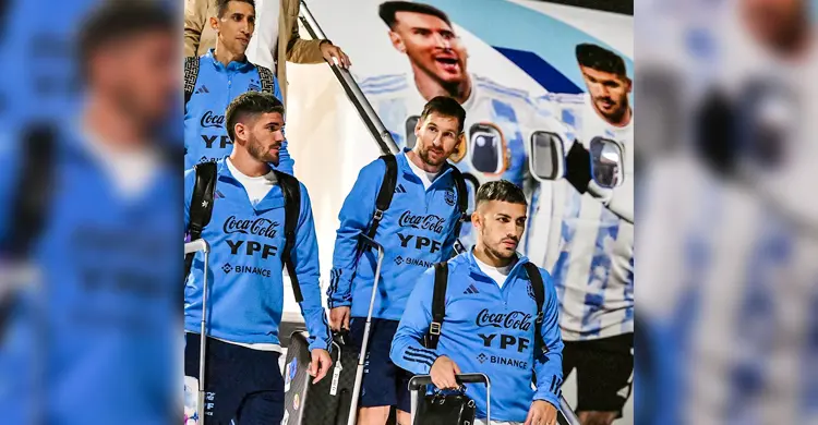 কাতারে পৌঁছেছে মেসির আর্জেন্টিনা (ভিডিও)