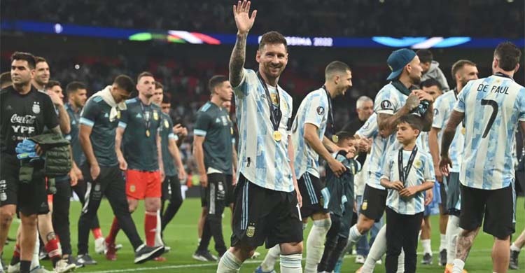 ফাইনালিসিমার ম্যাচসেরা লিওনেল মেসি