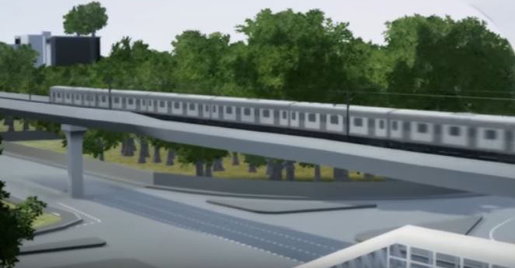 Mainline performance test of metro train in August