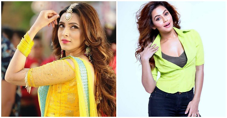 একসঙ্গে বিদ্যা সিনহা মিম ও নুসরাত ফারিয়া