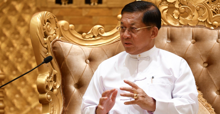 Myanmar’s Min Aung Hlaing meets Putin for first time since coup