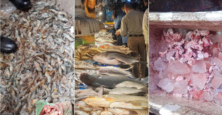 চিংড়িতে জেলি, রক্তপানির বরফে রাখা মাংস