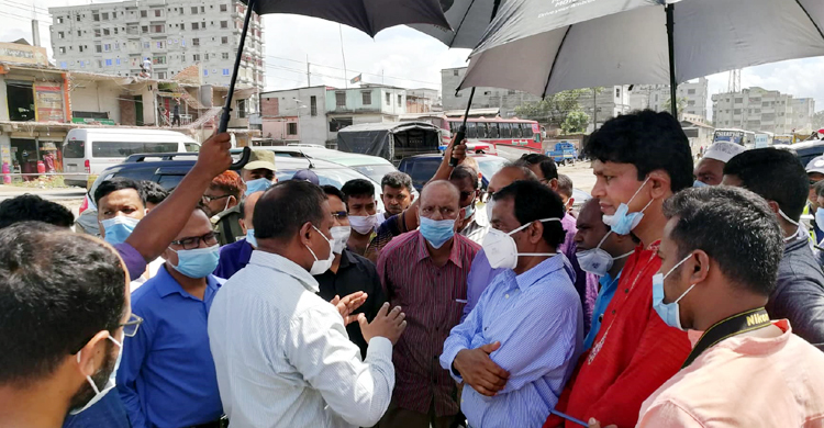 যানজটের কারণ জানতে মহাসড়কে ডিসি