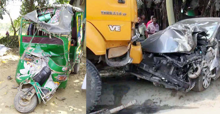 টাঙ্গাইলের সড়কে ঝরল বাবা-মেয়েসহ ৬ প্রাণ