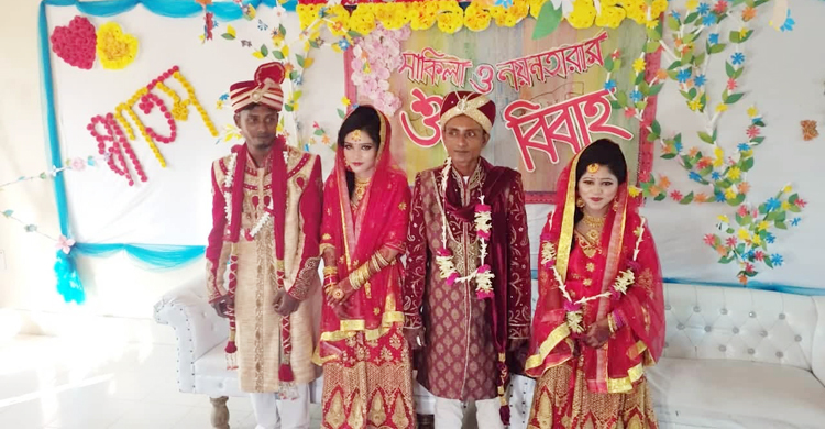 একদিনে এতিম দুই মেয়ের বিয়ে, পেলেন প্রধানমন্ত্রীর উপহার