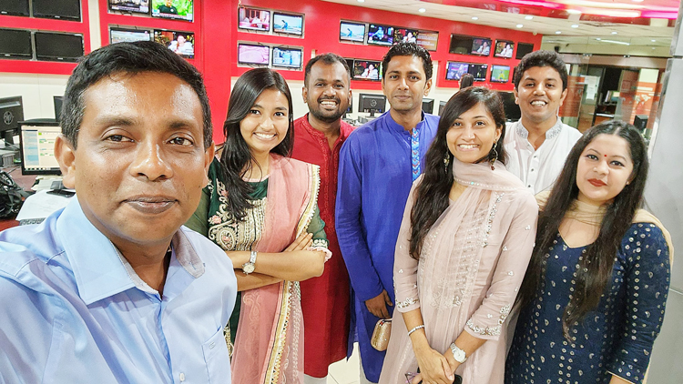 ‘সংবাদ ভাগাভাগিতে’ গণমাধ্যমকর্মীদের ঈদ