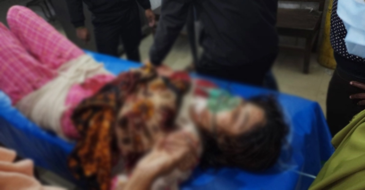 মামার সঙ্গে পরকীয়া সন্দেহে স্ত্রীকে কুপিয়ে জখম, স্বামী পলাতক