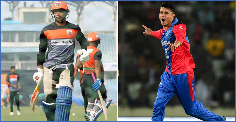 মুজিবের তিন বলে তিনবার আউট সৌম্য