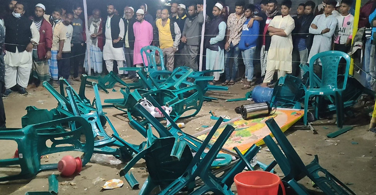 মুন্সিগঞ্জে স্বতন্ত্র প্রার্থীর ক্যাম্পে হামলা-ভাঙচুর